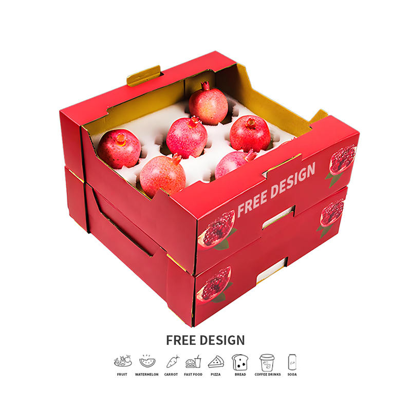 Corrugated Fruit Foam Cushioning Packaging Boxes