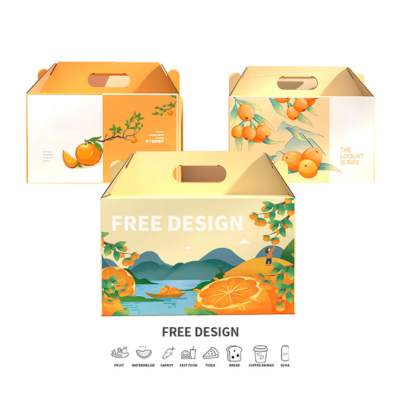 Corrugated Orange Packaging Boxes