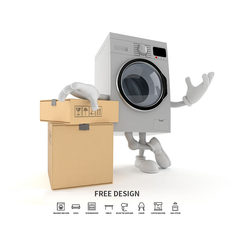 Corrugated Washing Machine Packaging Boxes