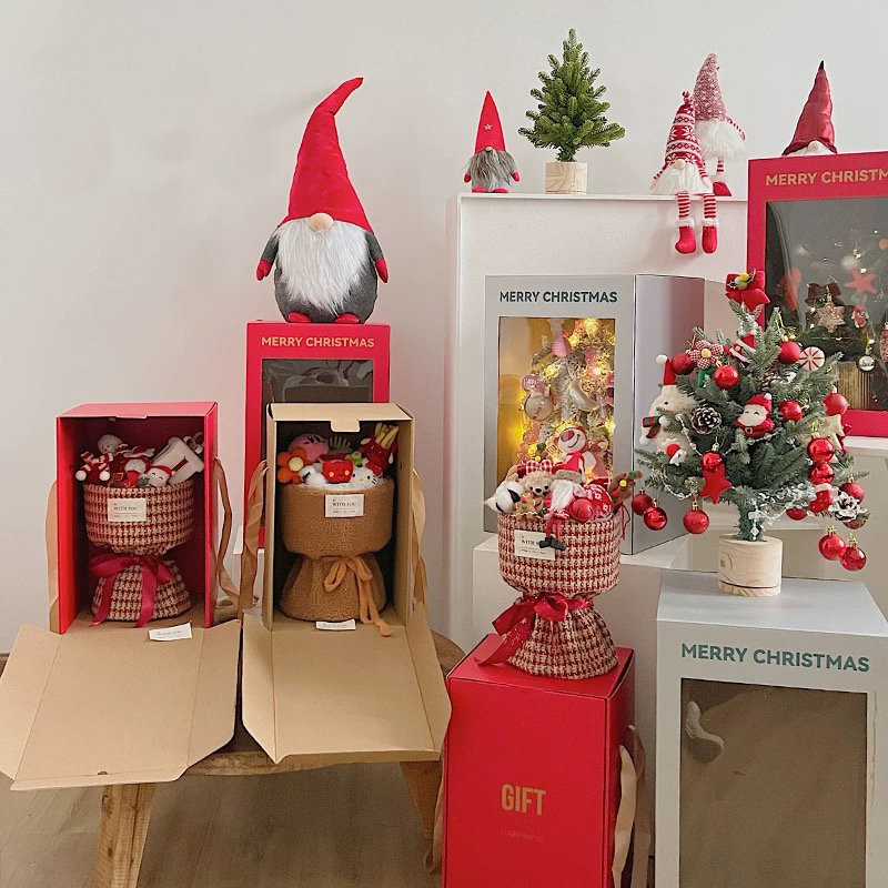 Mga Kahon ng Regalo ng Bulaklak na May Temang Maligaya